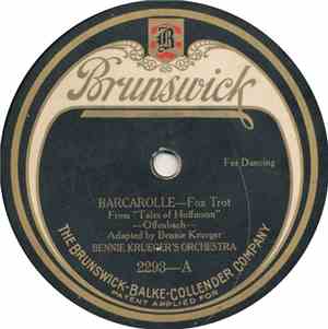 Bennie Krueger's Orchestra - Barcarolle