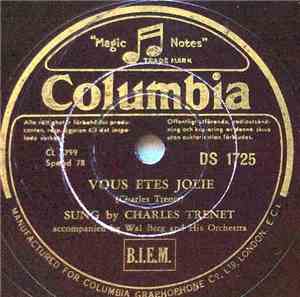 Charles Trenet - Vous Etes Jolie / Boum...