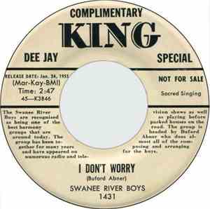Swanee River Boys - I Don't Worry / Fires A-Comin'