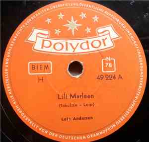 Lale Andersen - Lili Marleen / Am Kai Bei Der Alten Laterne