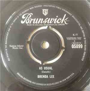 Brenda Lee - As Usual / Lonely Lonely Lonely Me