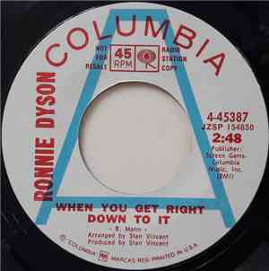 Ronnie Dyson - When You Get Right Down To It