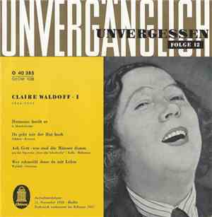 Claire Waldoff - Claire Waldoff - 1