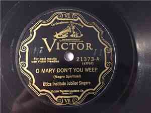 Utica Institute Jubilee Singers - O Mary Don't You Weep / Couldn't Hear Nob ...