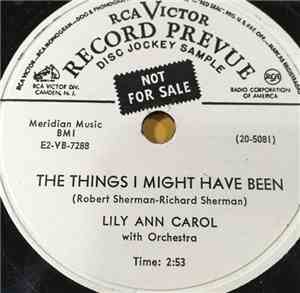 Lily Ann Carol - The Things I Might Have Been / A Tear Can Fall