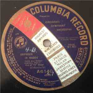 Cincinnati Symphony Orchestra Under The Direction Of Eugene Ysaye - Orpheus ...