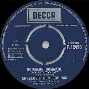Engelbert Humperdinck - Dommage, Dommage