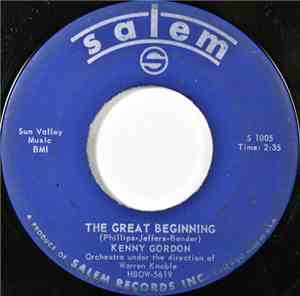 Kenny Gordon  - The Great Beginning / Play Fiddle Play