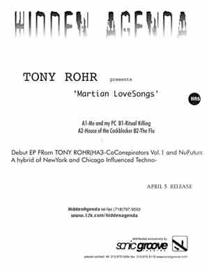 Tony Rohr - Martian Lovesongs