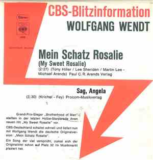 Wolfgang Wendt  - Mein Schatz Rosalie