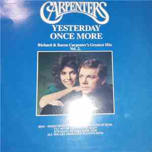 Carpenters - Yesterday Once More - Richard & Karen Carpenter's Greatest Hit ...