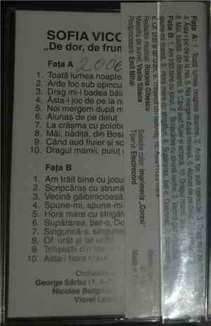 Sofia Vicoveanca - De Dor, De Frumos Pe Lume