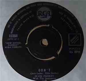 Elvis Presley With The Jordanaires - Don't