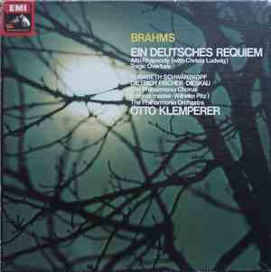 Otto Klemperer, Brahms - Ein Deutsches Requiem / Alto Rhapsody / Tragic Ove ...