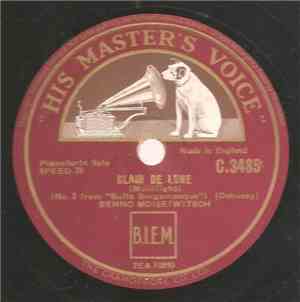 Benno Moiseiwitsch - Clair De Lune/Polonaise No. 9 In B Flat - Op. 71 No. 2