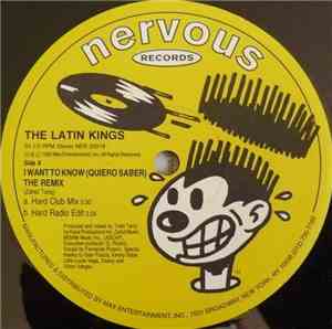 Todd Terry Presents The Latin Kings - I Want To Know (Quiero Saber) (The Re ...