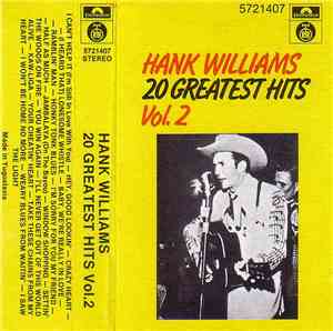 Hank Williams - 20 Greatest Hits Vol.2