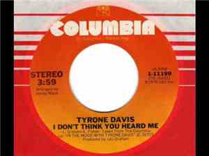 Tyrone Davis - Can't You Tell It's Me