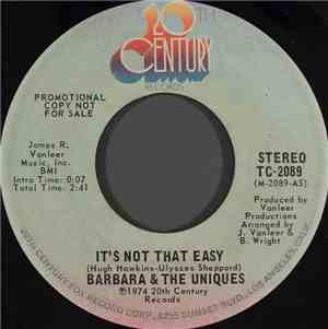 Barbara & The Uniques - It's Not That Easy