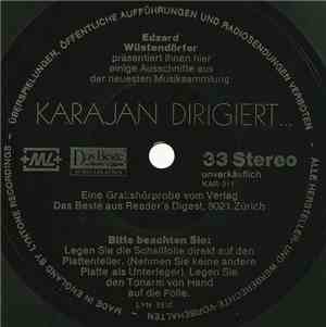 Edzard Wüstendörfer, Karajan - Karajan Dirigiert...