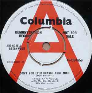 Patsy Ann Noble With Martin Slavin And His Orchestra - Don't You Ever Chang ...