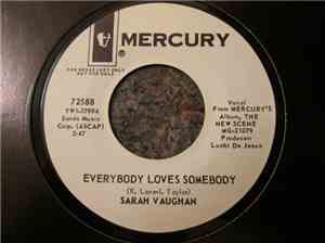 Sarah Vaughan - Everybody Loves Somebody / 1, 2, 3