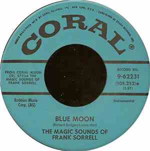 The Magic Sounds Of Frank Sorrell - Blue Moon / Cloudy Night