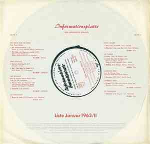 Various - Informationsplatte - Liste Januar 1963/II