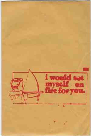 I Would Set Myself On Fire For You - S/T (2 song CD-R)