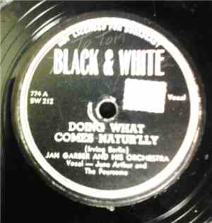 Jan Garber And His Orchestra - Doing What Comes Naturally / The Gypsy