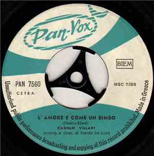 Carmen Villani - L'Amore È Come Un Bimbo / Borsalino