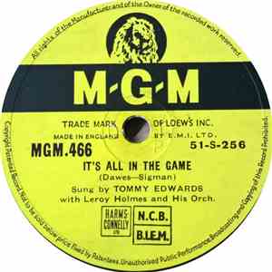 Tommy Edwards - It's All In The Game