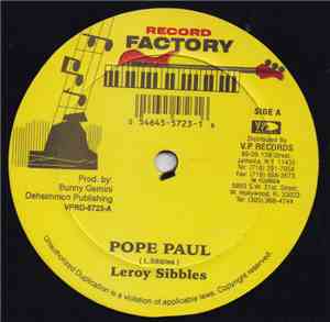 Leroy Sibbles - Pope Paul / Murder
