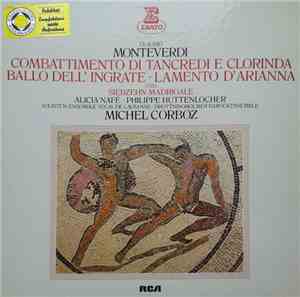 Claudio Monteverdi, Alicia Nafé, Philippe Huttenlocher, Ensemble Vocal De L ...