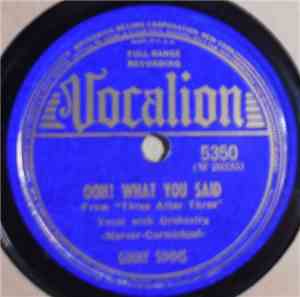 Ginny Simms - Ooh! What You Said / On The Isle Of May