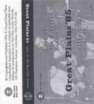 Great Plains'85 - Live At The Electric Banana