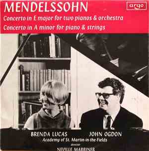Mendelssohn - Brenda Lucas, John Ogdon, Academy Of St-Martin-in-the-Fields  ...