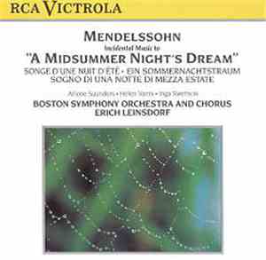 Boston Symphony Orchestra - Mendelssohn Incidental Music To 