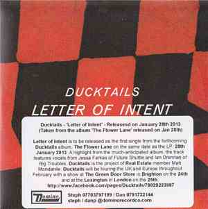 Ducktails - Letter Of Intent
