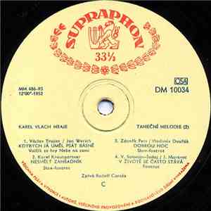 Karel Vlach - Karel Vlach Hraje Taneční Melodie 
