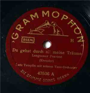 Lutz Templin Mit Seinem Tanz-Orchester - Du Gehst Durch All Meine Träume /  ...