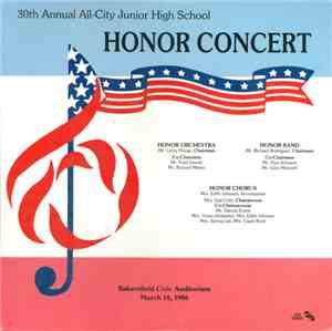 Various - 30th Annual All-City Junior High School Honor Concert