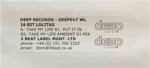16 Bit Lolita's - Take My Life / Put It In