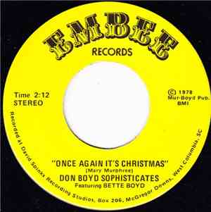 Don Boyd Sophisticates - Once Again It's Christmas / Rockin' Around The Chr ...