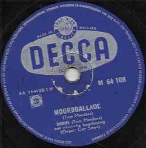 Dorus - Moordballade / Me Bolhoed Op Me Ene Oor
