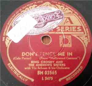 Bing Crosby And The Andrews Sisters With Vic Schoen & His Orchestra - Don't ...