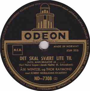 Åse Wentzel Og Thor Raymond Med Robert Normanns Kvartett - Det Skal Svært L ...