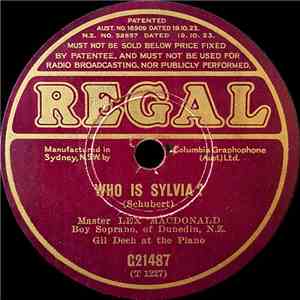 Master Lex Macdonald - Who Is Sylvia? / I Attempt From Love's Sickness To F ...