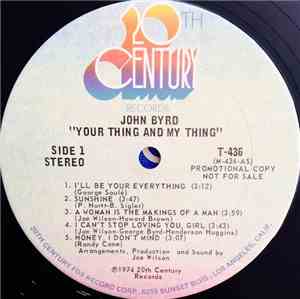 John Byrd  - Your Thing And My Thing