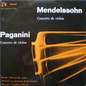Mendelssohn / Paganini - Ricardo Odnoposoff, Orchestre Symphonique De Radio ...